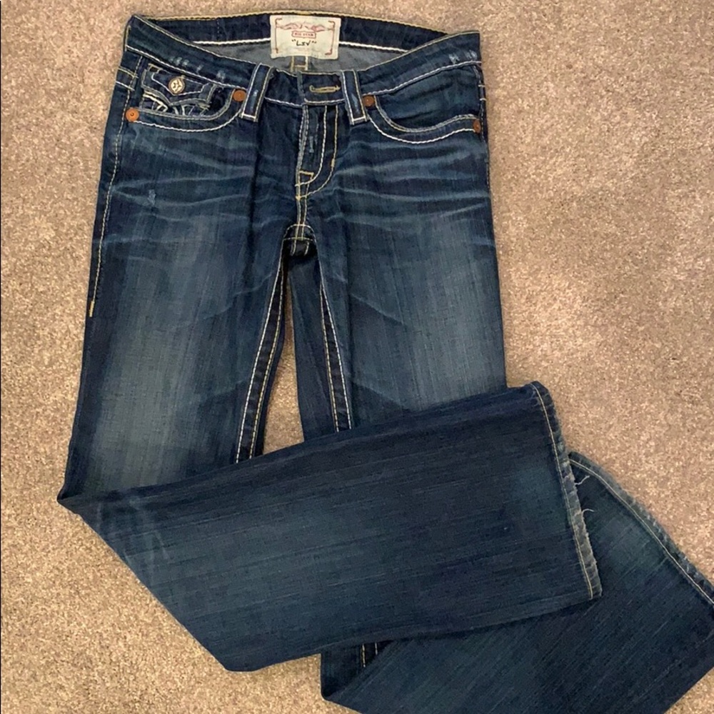 Big star distressed “LIV”, sz 26s